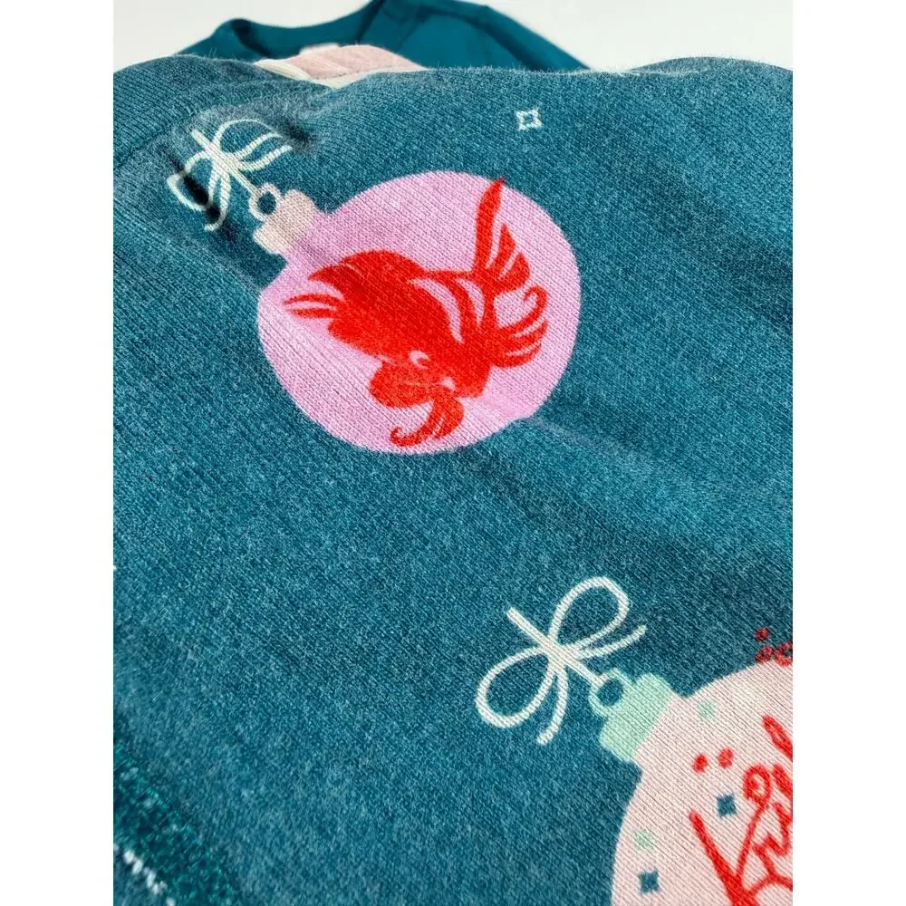 Hanna Andersson Disney Princess Ariel Holiday Organic Cotton Pajama Set Size 4